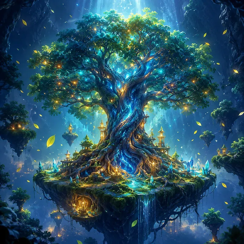 Celestial Floating Worlds