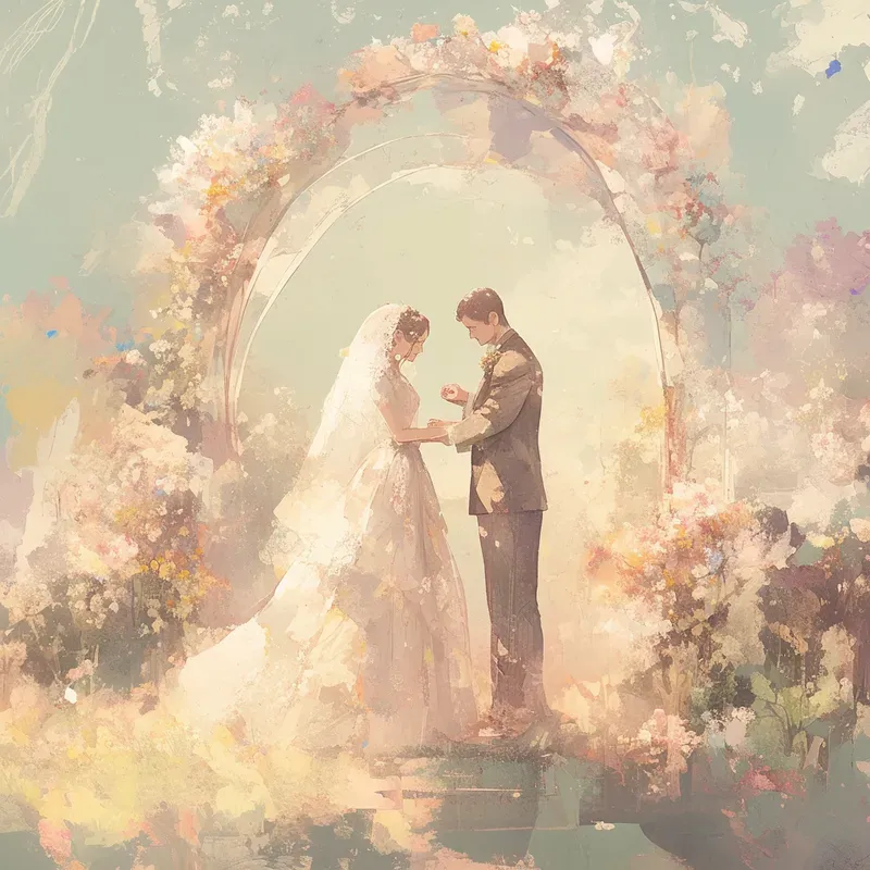 Dreamlike Wedding Illustrations
