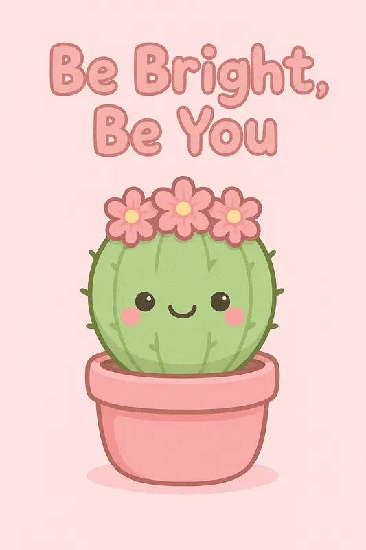 Kawaii Motivational Character Posters