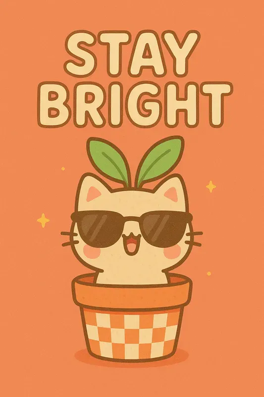 Kawaii Motivational Character Posters