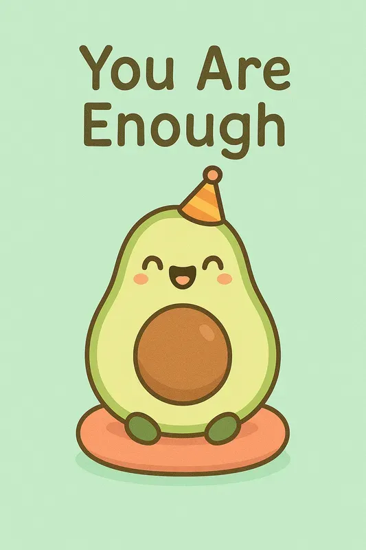 Kawaii Motivational Character Posters