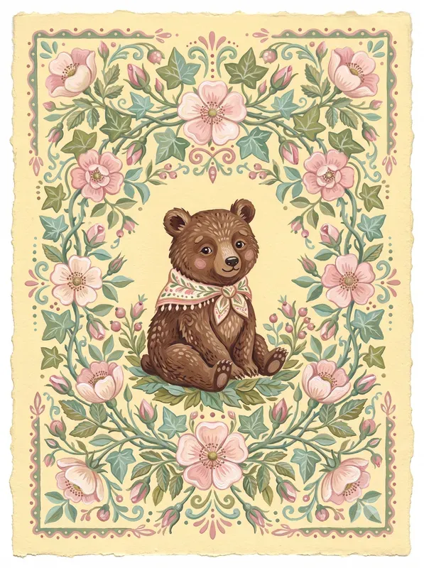 Cozy Gouache Folk Art