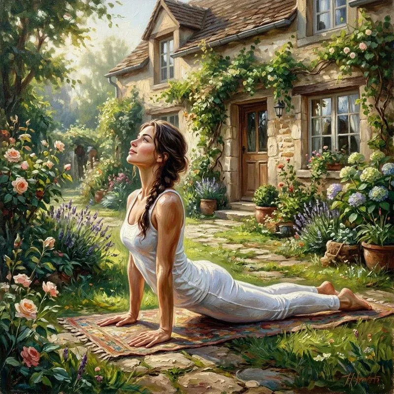 Yoga In Oil Paintings