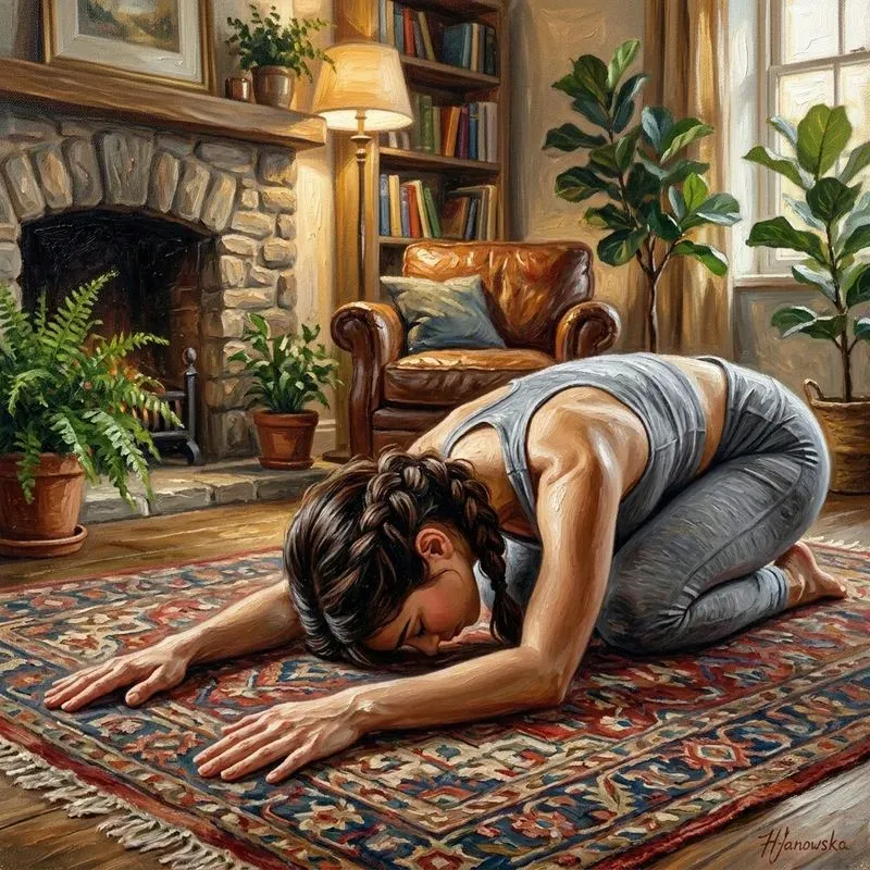 Yoga In Oil Paintings