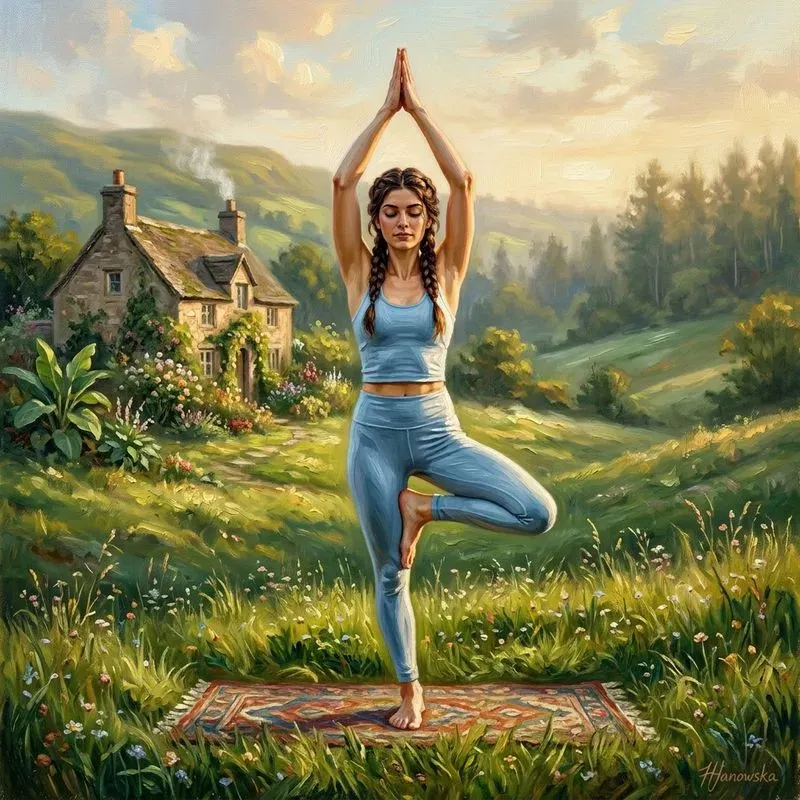 Yoga In Oil Paintings