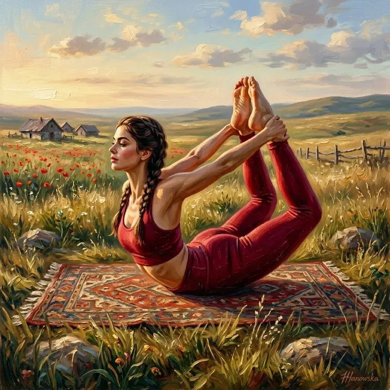 Yoga In Oil Paintings
