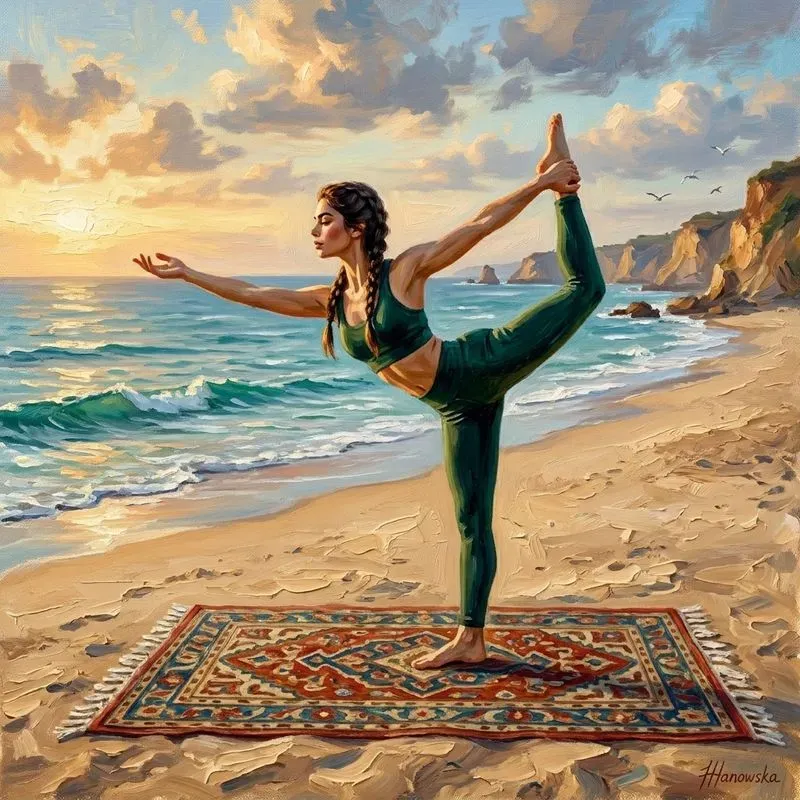 Yoga In Oil Paintings