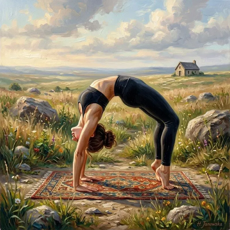 Yoga In Oil Paintings