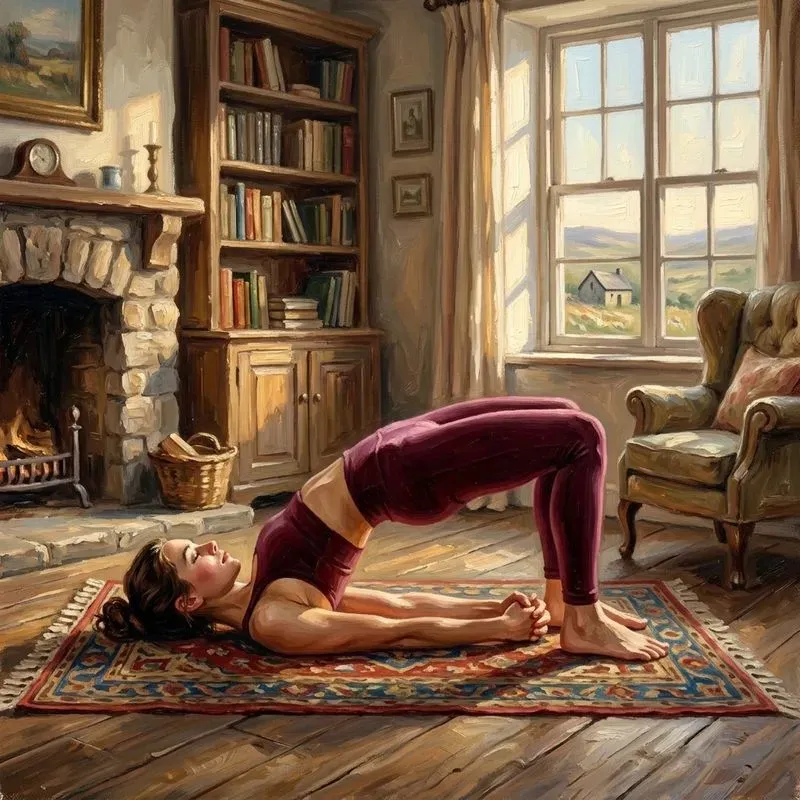 Yoga In Oil Paintings