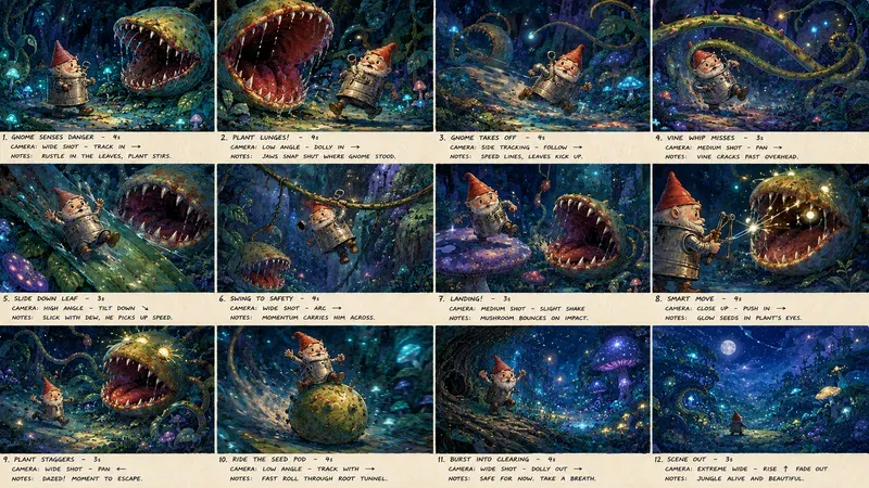 Whimsical Ghibli Storyboard Pilot Art