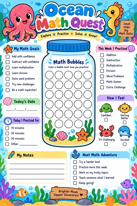 Kids Educational Tracker Printables