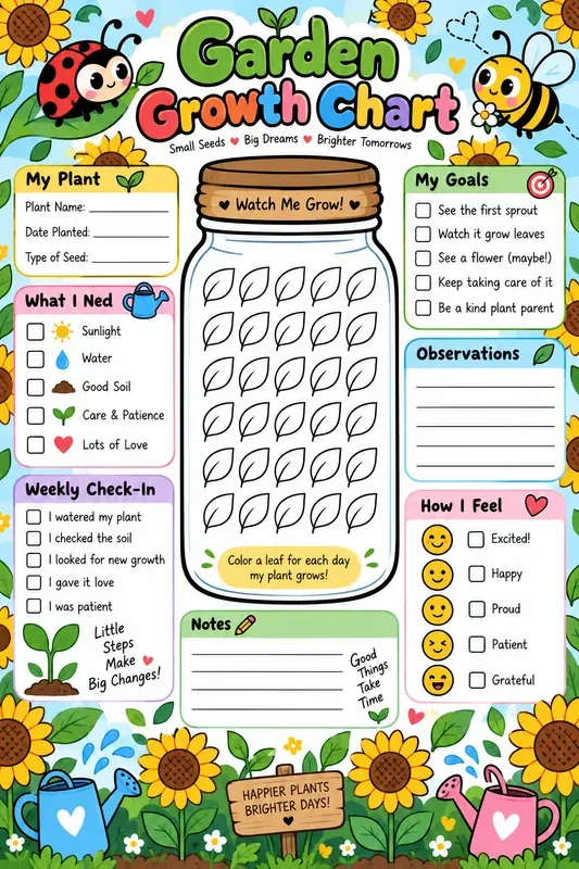 Kids Educational Tracker Printables