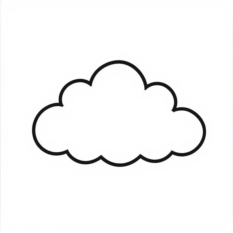Simple Kids Coloring Page Outlines