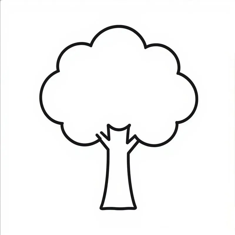 Simple Kids Coloring Page Outlines
