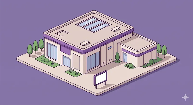 Clean Isometric Building Illustrations