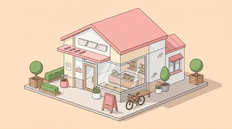 Clean Isometric Building Illustrations