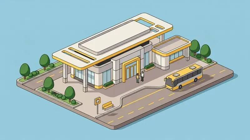 Clean Isometric Building Illustrations