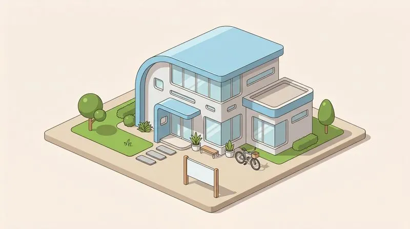 Clean Isometric Building Illustrations