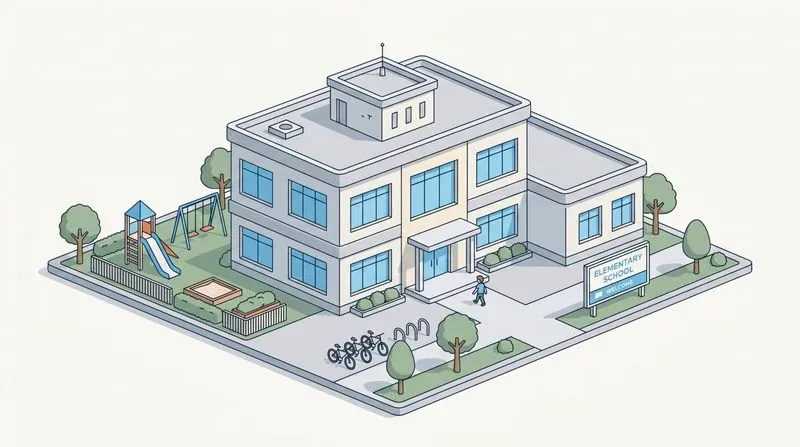 Clean Isometric Building Illustrations