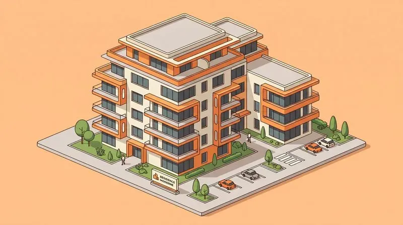 Clean Isometric Building Illustrations