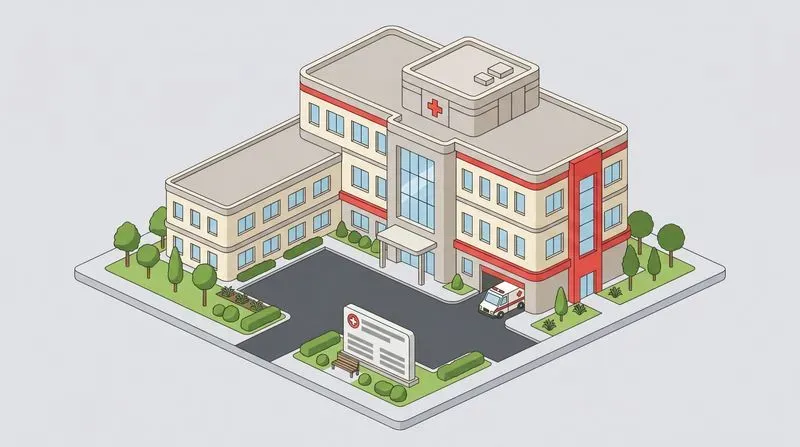 Clean Isometric Building Illustrations
