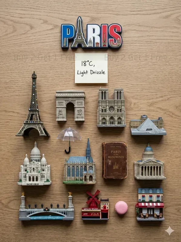City Knolling Souvenir Magnet Collections