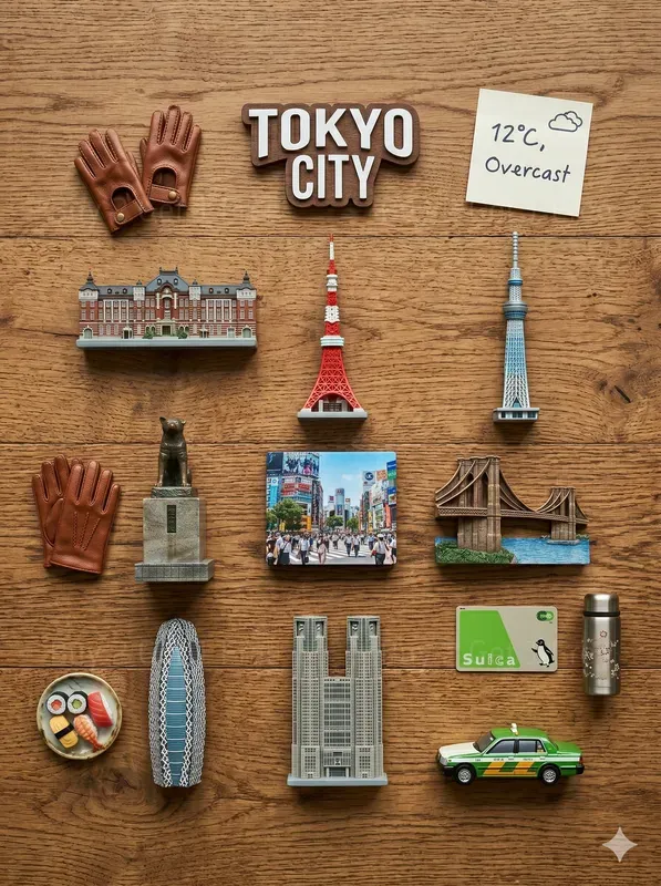 City Knolling Souvenir Magnet Collections