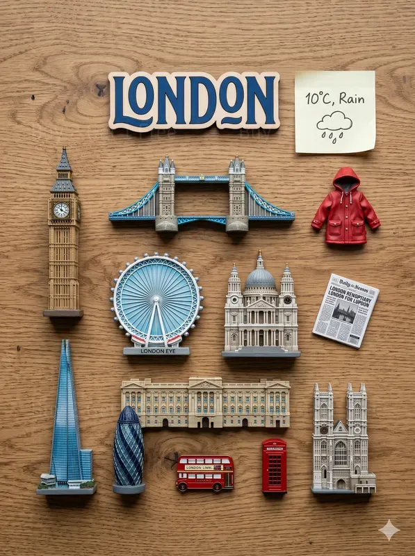 City Knolling Souvenir Magnet Collections