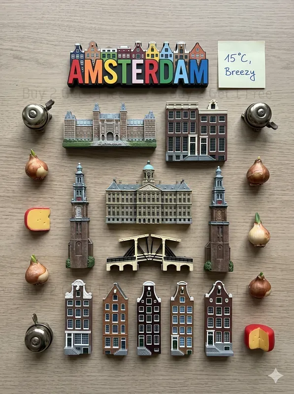 City Knolling Souvenir Magnet Collections