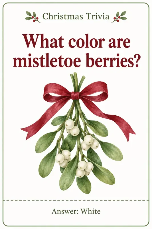 Christmas Trivia Game Cards