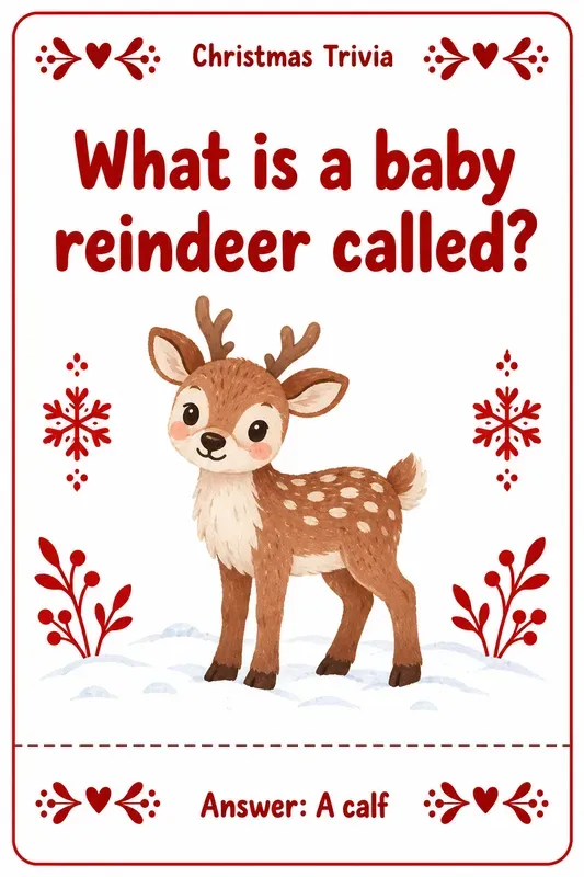 Christmas Trivia Game Cards