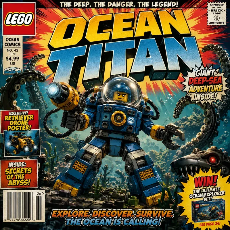 Lego Vintage Comic Covers