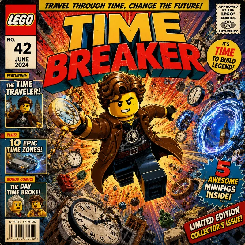 Lego Vintage Comic Covers