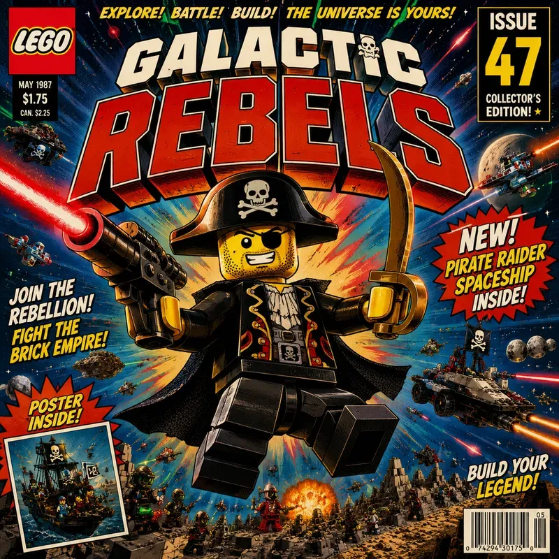 Lego Vintage Comic Covers
