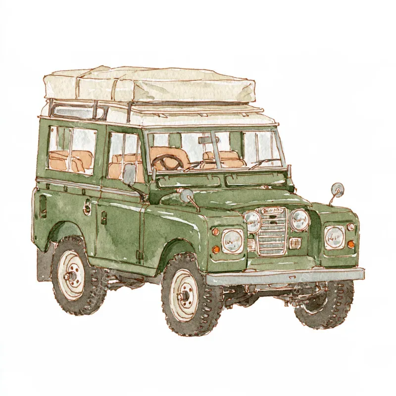 Safari Expedition Watercolor Clipart