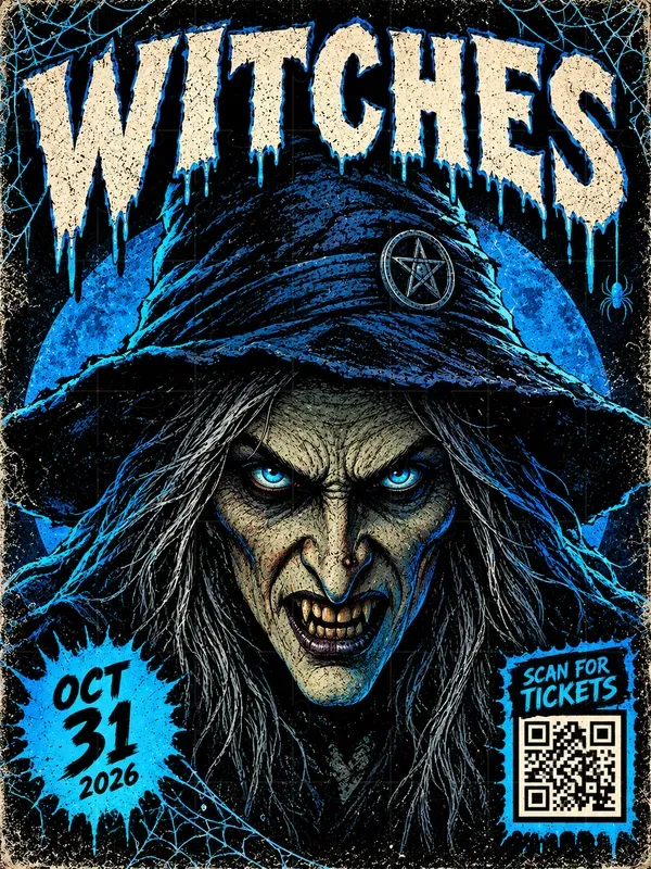 Comic Horror Party Poster Designs