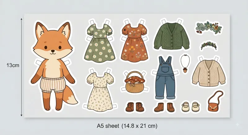 Paper Doll Sticker Sheets