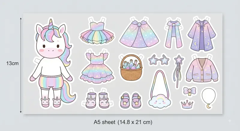 Paper Doll Sticker Sheets
