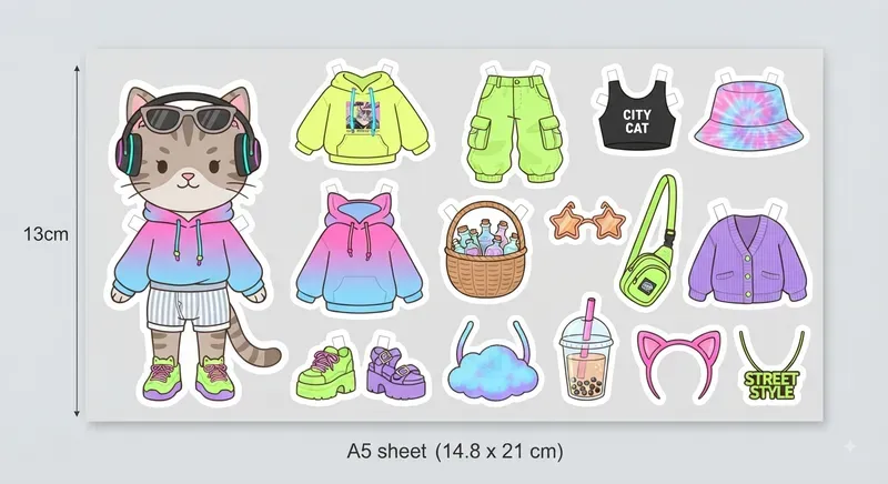 Paper Doll Sticker Sheets