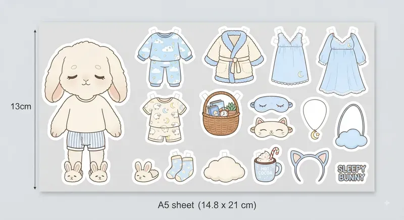 Paper Doll Sticker Sheets