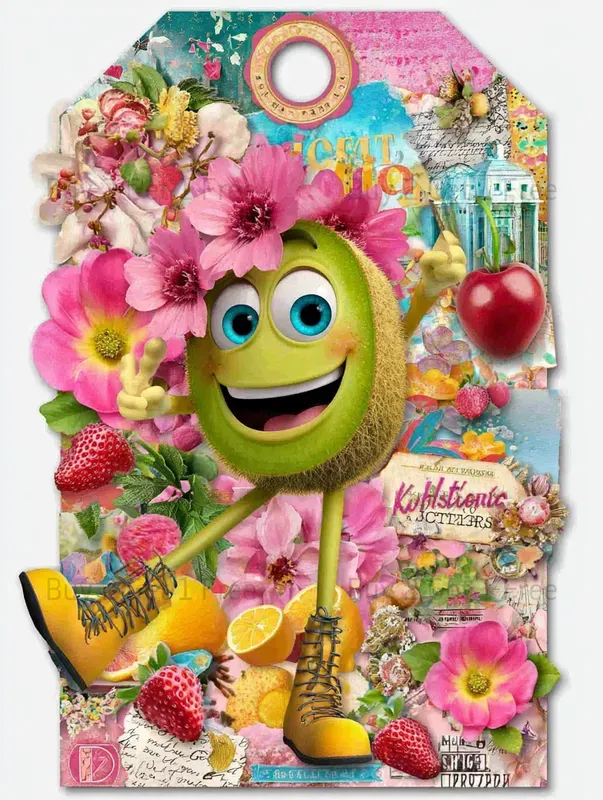 Summer Whimsical Fruit Product Tags