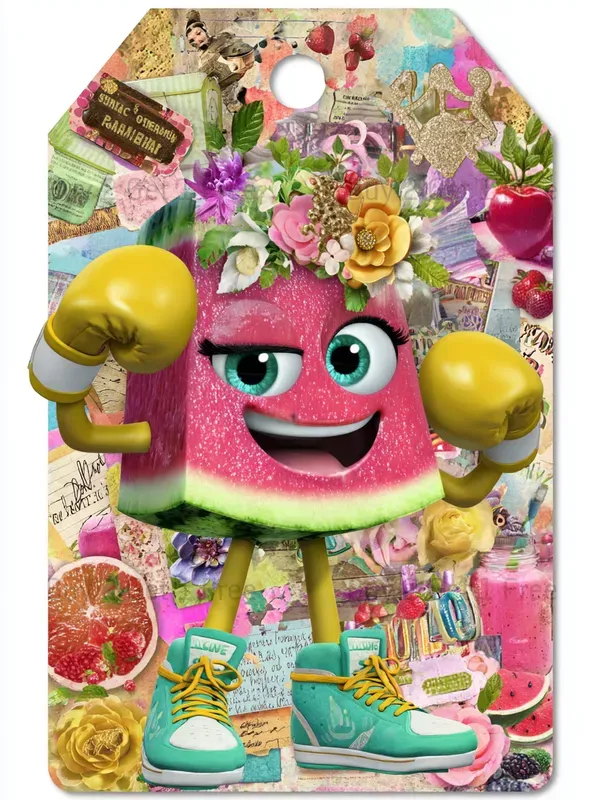 Summer Whimsical Fruit Product Tags