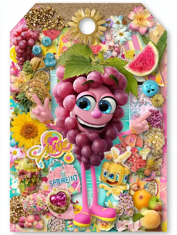 Summer Whimsical Fruit Product Tags
