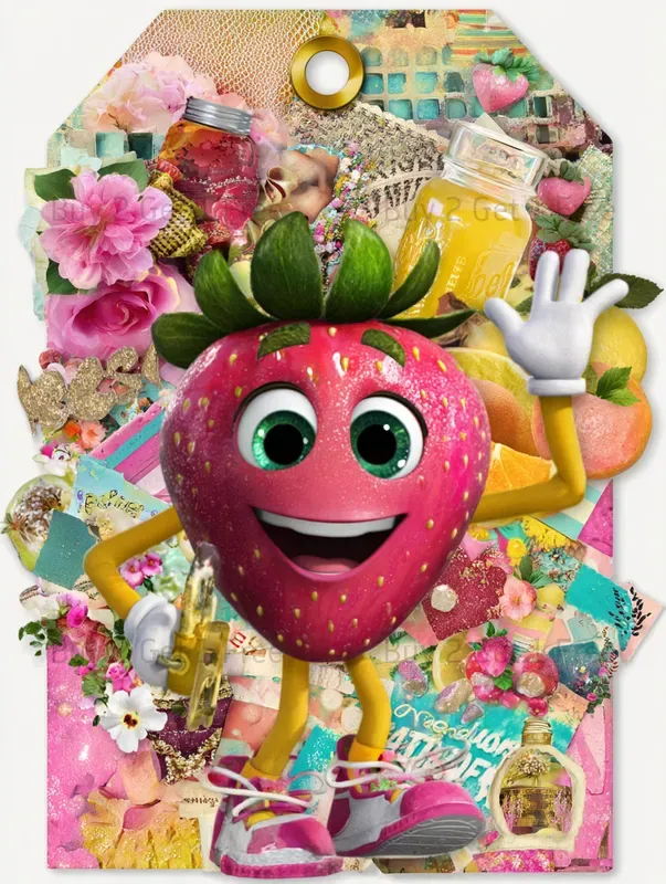 Summer Whimsical Fruit Product Tags
