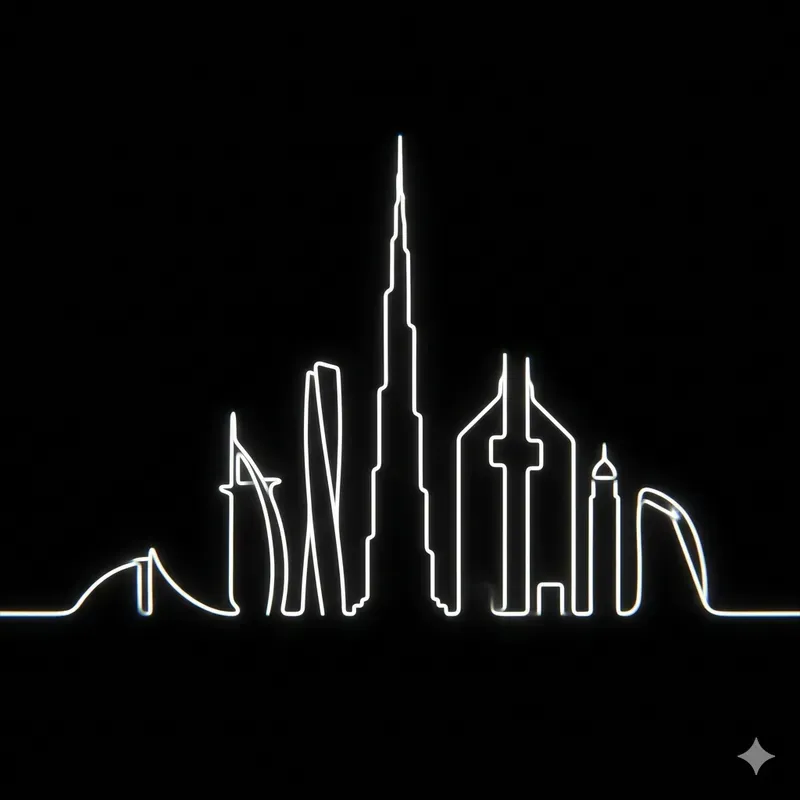 Minimalist City Skyline Vectors