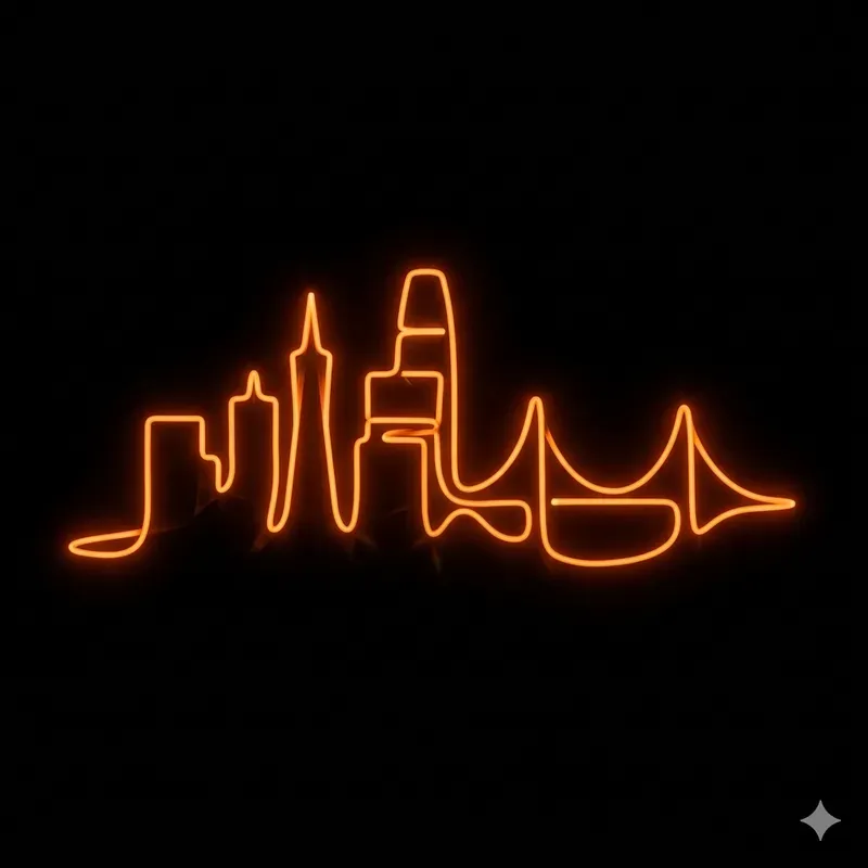 Minimalist City Skyline Vectors