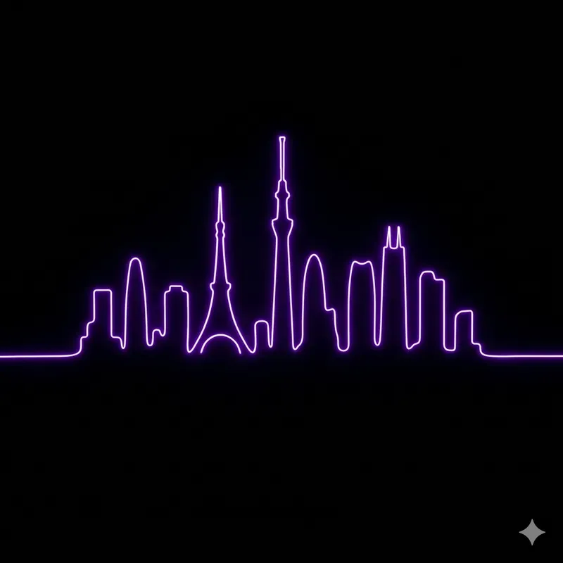 Minimalist City Skyline Vectors