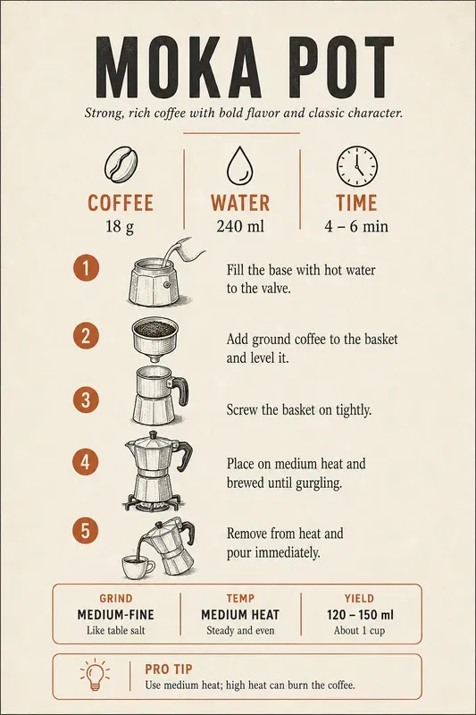 Coffee Brewing Guide Poster Generator