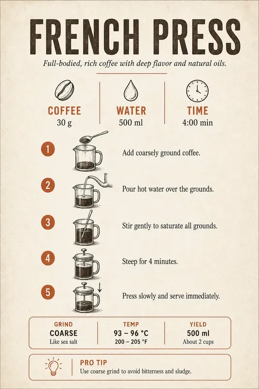Coffee Brewing Guide Poster Generator