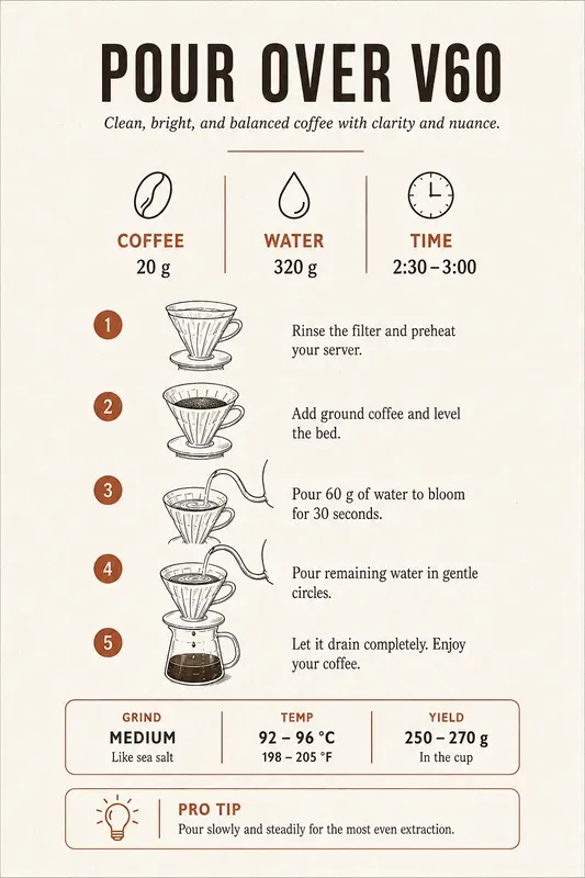 Coffee Brewing Guide Poster Generator